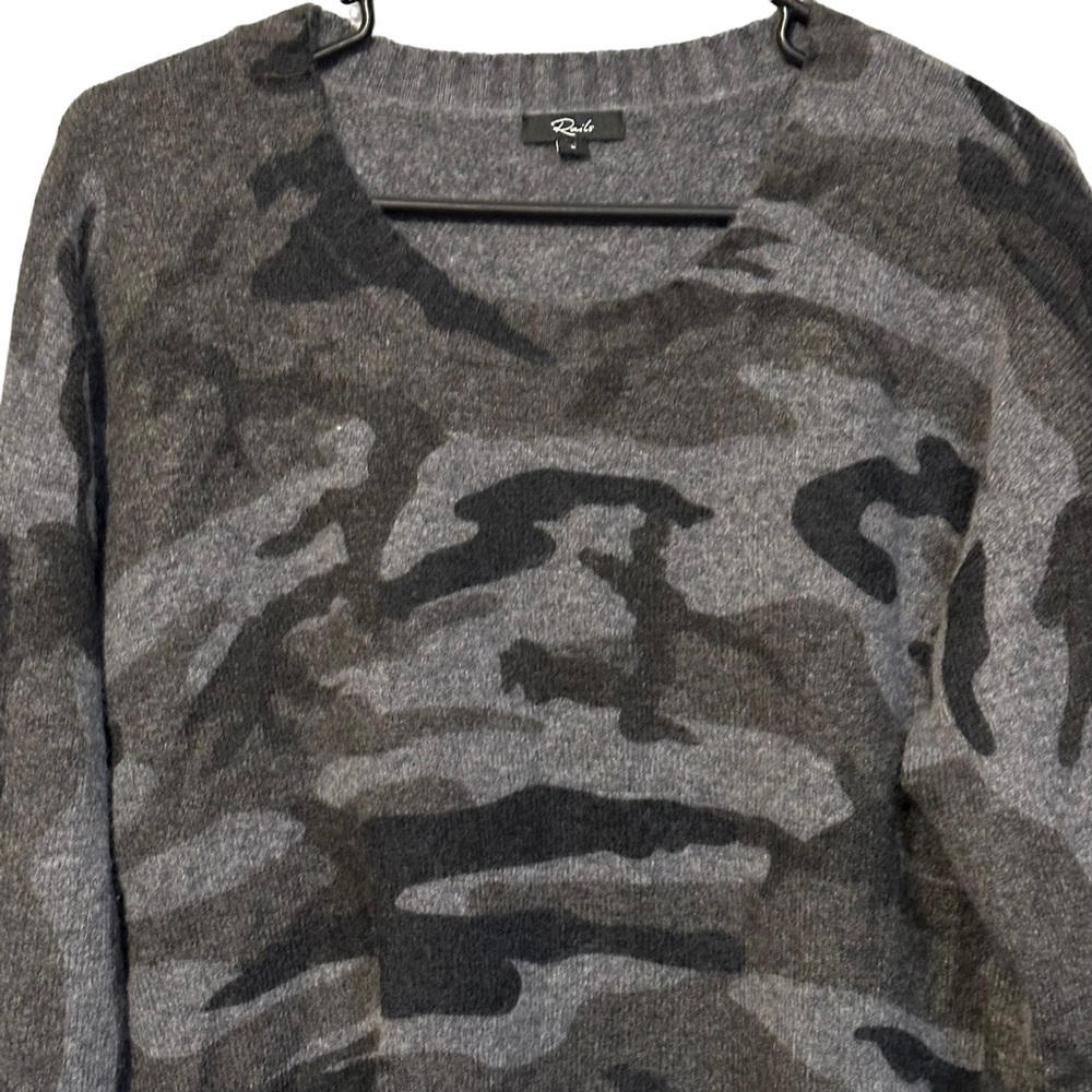 Rails Louie Charcoal Camo Sweater Size Large #835… - image 7